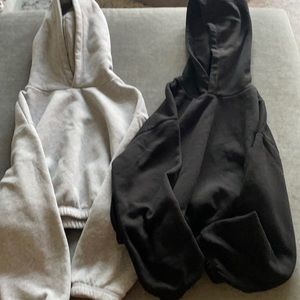 Zara cropped hoodies